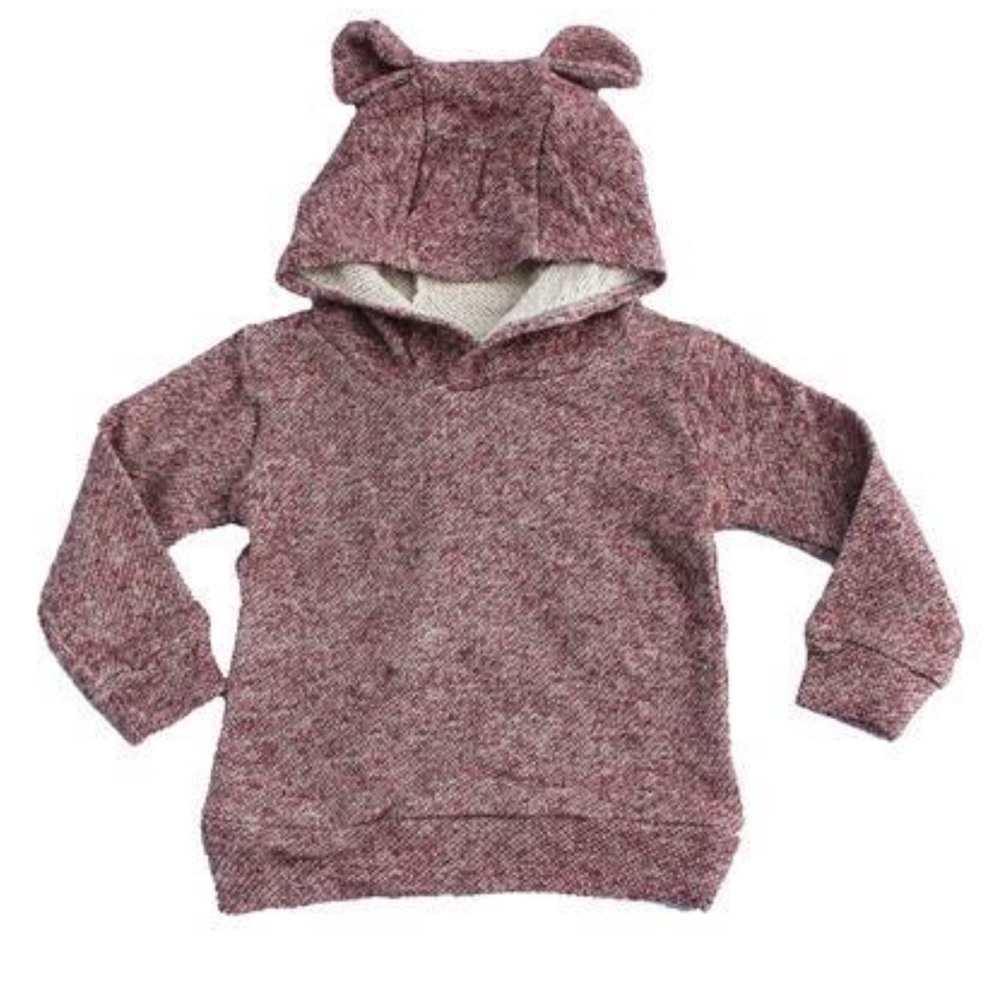 Heathered Bear Ear Hoodie